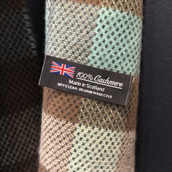 Unisex Women’s Men’s Long Fringe Scarf Checks Cashmere Winter Outdoor - Picture 3 of 5